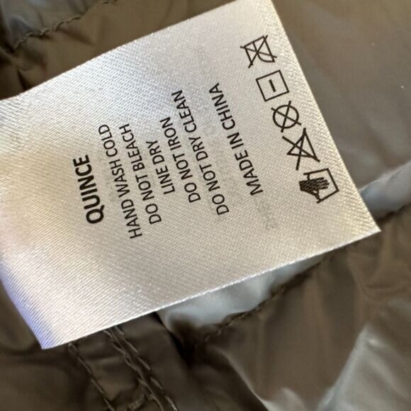 New Quince Womens Lightweight Down Packable Hooded Puffer Jacket Gray Size M - Picture 9 of 10